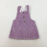 Lilac Cord Dress - Girls 0-3 Months