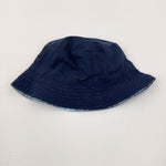 Navy Sun Hat - Boys 0-3 Months