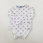 Colourful Boats White Bodysuit - Boys 3-6 Months