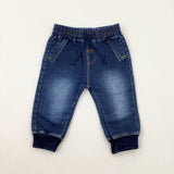 Blue Denim Effect Trousers - Boys 3-6 Months