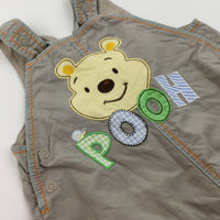 'Pooh' Disney's Winnie The Pooh Beige Dungarees - Boys 0-3 Months