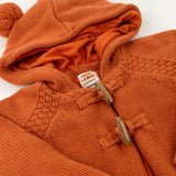 Orange Knitted Hoodie/Jacket - Boys 0-3 Months