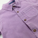 Lilac Checked Short Sleeve Shirt - Boys 18-24 Months