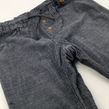 Grey Lined Cord Trousers - Boys 18-24 Months