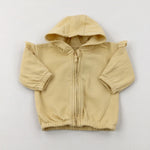 Yellow Zip Through Hoodie - Girls 0-3 Months