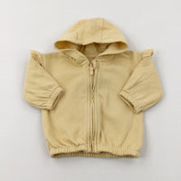 Yellow Zip Through Hoodie - Girls 0-3 Months