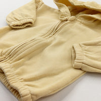 Yellow Zip Through Hoodie - Girls 0-3 Months