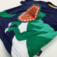 'Roar!' Dinosaur Appliqued Navy T-Shirt - Boys 18-24 Months