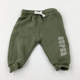 'Super' Khaki Joggers - Boys 3-6 Months