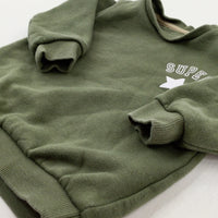 'Super' Star Khaki Sweatshirt - Boys 3-6 Months