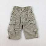 Cream Cord Cargo Trousers - Boys 6-9 Months