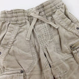 Cream Cord Cargo Trousers - Boys 6-9 Months