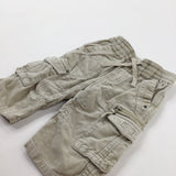 Cream Cord Cargo Trousers - Boys 6-9 Months