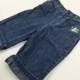 Map Motif Mid Blue Denim Jeans - Boys 3-6 Months