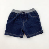 Blue Denim Shorts - Boys 6-9 Months