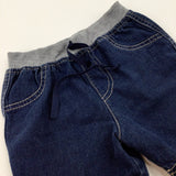 Blue Denim Shorts - Boys 6-9 Months