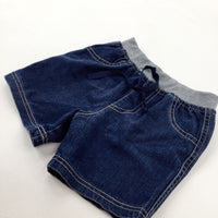 Blue Denim Shorts - Boys 6-9 Months