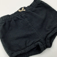 Charcoal Grey Wool Mix Shorts With Adjustable Waist - Girls 18-24 Months