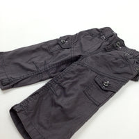 Grey Cargo Trousers - Boys 6-9 Months