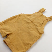 Mustard Denim Dungarees - Boys 6-9 Months