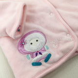 Eskimo Appliqued Pink Winter Jacket - Girls 3-6 Months