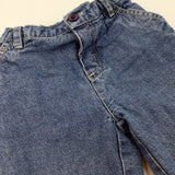 Blue Lined Denim Jeans - Boys 6-9 Months