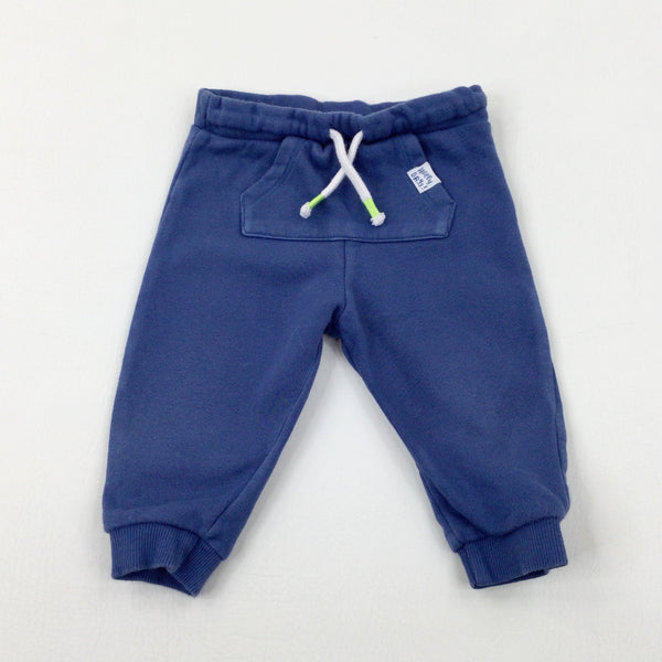 'Happy Days' Blue Joggers - Boys 6-9 Months