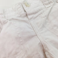 White Shorts - Girls 6-9 Months