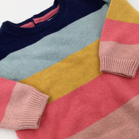 **NEW** Colourful Striped Knitted Jumper - Girls 3-6 Months