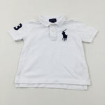 Ralph Lauren White Polo Shirt - Boys 2-3 Years