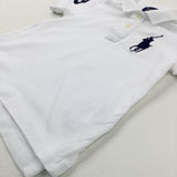 Ralph Lauren White Polo Shirt - Boys 2-3 Years