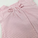 Spotty Pink Cord Dress - Girls 6-9 Months