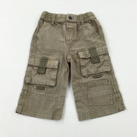 Beige Cargo Trousers - Boys 9-12 Months