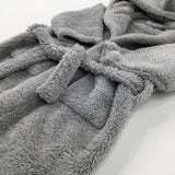 Rhino Grey Fluffy Dressing Gown - Boys 3-4 Years