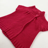 Pink Knitted Cardigan - Girls 9-12 Months