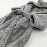 Rhino Grey Fluffy Dressing Gown - Boys 3-4 Years