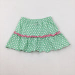 Spotty Green Skirt - Girls 9-12 Months