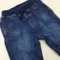 Mid Blue Denim Jeans - Boys 6-9 Months