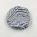 Grey Striped Jersey Flat Cap - Boys 6-9 Months