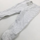 White Joggers - Boys 6-9 Months