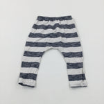 Navy Striped Jersey Trousers - Boys 6-9 Months