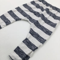 Navy Striped Jersey Trousers - Boys 6-9 Months