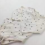 Spotty Navy & White Bodysuit - Girls 9-12 Months