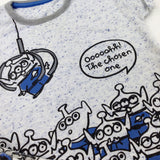 'Oooohh! The Chosen One' Toy Story Blue & Grey T-Shirt & Shorts Set - Boys 12-18 Months