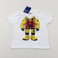 **NEW** RNLI Crew White T-Shirt - Boys 12-18 Months