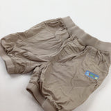 'Simba' Lion King Beige Shorts - Boys 12-18 Months