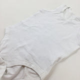 White Cotton Bodysuit - Boys 12-18 Months