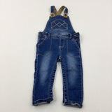 Mid Blue Denim Dungarees - Boys 9-12 Months