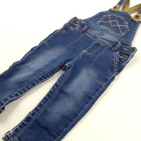 Mid Blue Denim Dungarees - Boys 9-12 Months