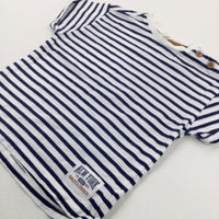 Navy Striped T-Shirt - Boys 9-12 Months